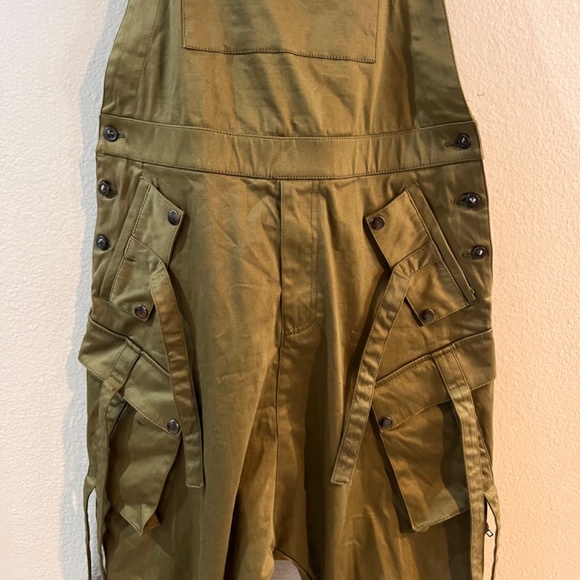JONNY COTA STUDIO  UNISEX OVERALLS IN GREEN - Picture 3 of 10
